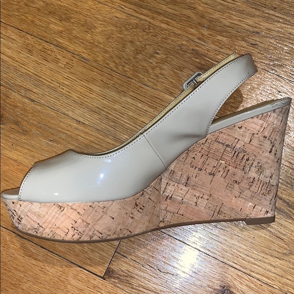 Nine West Natural Charlotta Wedge Sandals - Picture 2 of 3